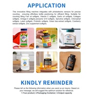 Machine de remplissage pour gélules d'huile de poisson, compléments alimentaires en gélules, comprimés, granulés, bonbons, bouteilles et bocaux