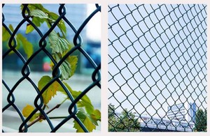5-10 Feet PVC-coated Hot-dip Galvanized Chain Link <b>Mesh</b> Square Hole Fence YuZhongWang Brand 1.0-6.0mm <b>Wire</b> Gauge - Product Image 6