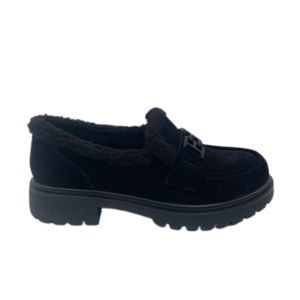 Mocasines Negros de Plataforma de PU para Mujer, con Hebilla Ajustable y Punta Redonda, Zapatos Cómodos para el Trabajo y Ocasiones Elegantes - Product Image 3