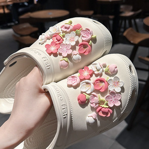 Nouveauté 2026 : Breloques de chaussures en résine exquises motif fleur de cerisier, accessoires de mode pour <span class=keywords><strong>sabots</strong></span>, jolies boucles de chaussures pour femmes et filles - Product Image 4