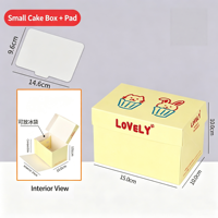 Boîte d'emballage écologique auto-élevante pour gâteaux/desserts, en carton alimentaire, avec conception pliable à plat, idéale pour les pâtisseries et les fêtes