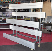 Offre Spéciale basket-ball Portable intérieur/extérieur couche en alliage d'aluminium 3 4 5 rangées avec chaises pour l'école