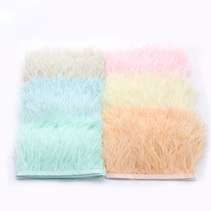 54 types d'accessoires de costumes de scène colorés, plumes d'autruche de 8 à 10 cm - Product Image 2