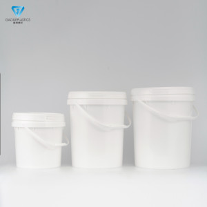 Cubeta de Plástico <span class=keywords><strong>Blanca</strong></span> de <span class=keywords><strong>25</strong></span> <span class=keywords><strong>Litros</strong></span> de Fabricación Profesional, Diseño Redondo para Facilitar el Vertido, Cubetas y Barriles de Calidad - Product Image 6