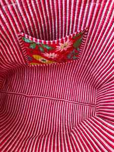 Sac fourre-tout en coton matelassé fait main, imprimé au bloc, sac de transport haut de gamme pour le shopping, les voyages et les cadeaux - Product Image 2