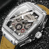 Montre de sport tendance pour homme ONOLA, montre à quartz multifonctionnelle, bracelet en cuir de vachette, étanche, commande en gros auprès du fabricant ON6819