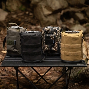 Seau à glace 2-3.8L pour camping en plein air conservation des glaçons conservation de la chaleur et du froid couvercle de <span class=keywords><strong>bouteille</strong></span> d'eau ensemble tactique sac seau - Product Image 2