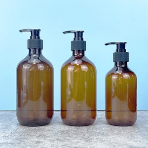 Distributeur de shampoing et de lotion pour les mains Boston Round avec logo personnalisé, 250 ml, 500 ml, 300 ml, flacon pompe en verre avec impression sur la surface - Product Image 5