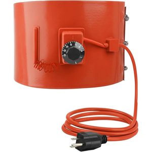 Calentador de Tambor Metálico HDYEGIOU de 5 Galones, 120V 800W, Banda Calefactora Aislada con Control de Temperatura, Opción de Alimentación de Plástico 380V 100W - Product Image 4
