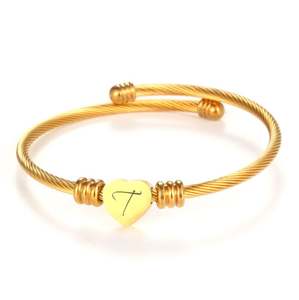 <span class=keywords><strong>Bracelet</strong></span> tressé en forme de coeur pour femmes cadeau romantique fil de câble en acier inoxydable <span class=keywords><strong>bracelet</strong></span> réglable bijoux à bricoler soi-même anniversaire - Product Image 5
