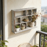 Étagères murales rectangulaires en bois modernes et robustes pour la décoration de la maison, bibliothèque murale pour la cuisine et le salon