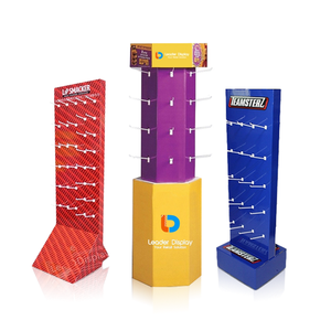 Tùy chỉnh <span class=keywords><strong>Pop</strong></span> tầng cửa hàng bán lẻ sản phẩm hiển thị đơn vị đứng các tông sóng kẹo thực phẩm đồ uống các tông hiển thị giá - Product Image 4