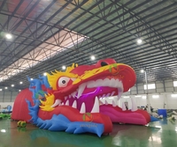 Poupées gonflables en forme de dragon de divertissement extérieur à grande échelle d'Aoqile pour l'événement