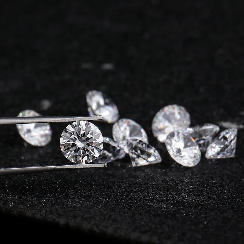 Moissanite pietre all'ingrosso mischia 1-3mm GH colore rotondo Loose Moissanite per la realizzazione di Moissanite gioielli