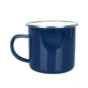 Mini tasse en émail personnalisable avec logo, en porcelaine blanche, mugs en céramique pour expresso avec rebord coloré, supports vierges pour sublimation, promotionnels, émail B - Product Image 1