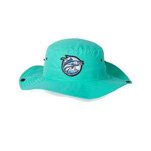 OEM impresión personalizada parche Logo verano impermeable Unisex deporte ala ancha cuerda Bonnie pescador cubo sombrero con cuerda - Product Image 1