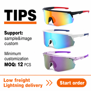Oversized Photochromic Polarized One Piece Shield Lens Cycling Hiking Outdoor UV400 Sun Visor Custom Logo OEM Sports Sunglasses - Product Image 6