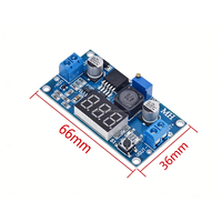 Modul IC Terbaru LM2596S Papan Pengembangan Konverter DC-DC yang Dapat Disesuaikan dengan Layar Voltmeter untuk Pengujian Eksperimental Buatan China