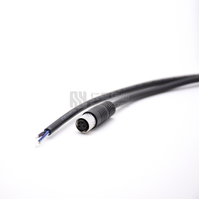 M8 A-Coded 4 Pin Female PVC Shielded Sensor Cable IP67