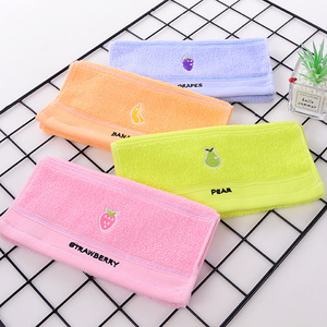 Toalla infantil Kim Ryan de 25x50 cm, toalla facial suave bordada de algodón puro para bebés - Product Image 3