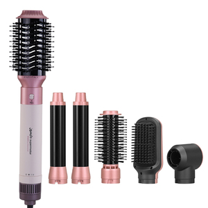 Spazzola ad Aria Calda Multifunzione <span class=keywords><strong>ENZO</strong></span> 6 in 1, Silenziosa, Magica per Arricciare e Lisciare i Capelli con Rotazione Automatica - Product Image 1