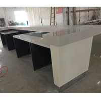 Comptoir de bar Club personnalisé de haut niveau Meuble Corian Solid Surface Villa Restaurant Bar Comptoir de service
