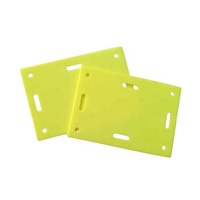 Étiquettes auto-laminables vierges pour câbles à fibres optiques, forme horizontale, accessoires de télécommunications, marqueur plastique étanche