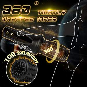 ألعاب جنسية هزازة الأكثر مبيعًا من مادة TPE صديقة للجلد أنماط تحفيز متعددة سهلة التنظيف كوب الاستمناء - Product Image 5