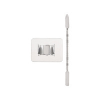 Palet baja tahan karat untuk seniman kosmetik Makeup pencampur palet DIY dengan alat Spatula untuk melukis kuku Alas Bedak Cair
