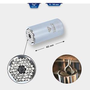 BRILLIANT TOOLS - BT020899 Douille universelle 1/4 '', 5 - 14 mm - EAN 4042146868485 DOUILLES À MAIN 1/4" - Product Image 2