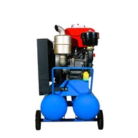 Compresseurs d'air actionnés refroidis à l'eau de moteur diesel de 16 HP pour gonfler des pneus de camion