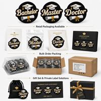 Écussons thermocollants personnalisés pour la remise des diplômes – Badges brodés avec logo pour diplômes de licence, master, doctorat, pour casquettes et vestes – OEM ODM