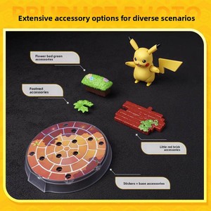 [มีสินค้าในสต็อก] บล็อกตัวต่อแก้วบรูเดอร์ โปเกมอน พิคาชู พิจีโอต์ ชาริซาร์ด ชุดของเล่นประกอบ สร้างจุดเริ่มต้นแห่งการผจญภัย - Product Image 3