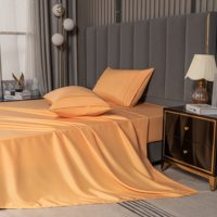 Draps en Coton Égyptien Qualité Hôtelière, Drap Plat et Parure de Lit avec Taies d'Oreiller
