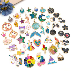 Nhà Máy Bán Trực Tiếp Đồ Trang Sức Dầu Nhỏ Giọt Sáng Tạo Hoạt Hình Nhiều Màu Phụ Kiện Vòng Tay Mặt Dây Chuyền Tự Làm Bằng Hợp Kim Nhỏ - Product Image 2