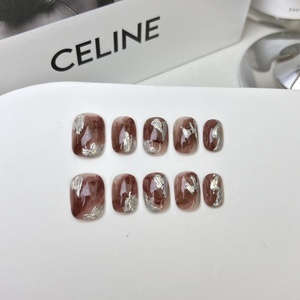 Lot de <span class=keywords><strong>faux</strong></span> <span class=keywords><strong>ongles</strong></span> courts en acrylique à <span class=keywords><strong>prix</strong></span> de gros, flexibles, avec diamants, pour <span class=keywords><strong>manucure</strong></span> et pédicure – Meilleure offre d'<span class=keywords><strong>ongles</strong></span> artificiels - Product Image 4