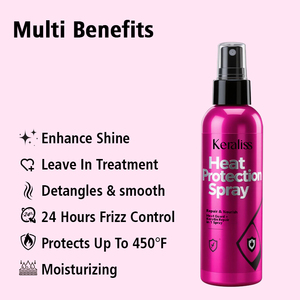 Keraliss <span class=keywords><strong>Spray</strong></span> Capillaire Bio Thermoprotecteur – Coiffant, Volumisant, Brillant, au Gingembre, Imperméable, Massant, Parfum Agréable, Adapté aux <span class=keywords><strong>Cheveux</strong></span> Bouclés et Secs - Product Image 3