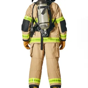 Yellow racing fire suites welding fire resistant uniform anti fire uniform for sale