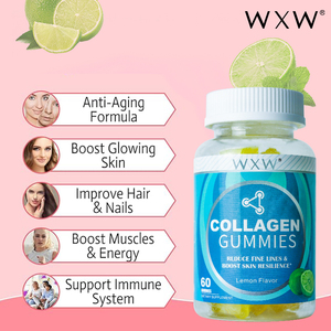 Gomitas de colágeno personalizadas directas de fábrica con biotina vitamina C para el cabello, uñas, piel, suplemento dietético saludable - Product Image 3