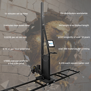 Imprimante murale verticale 3D grand format, machine de peinture murale numérique automatique pour usage commercial - Product Image 3
