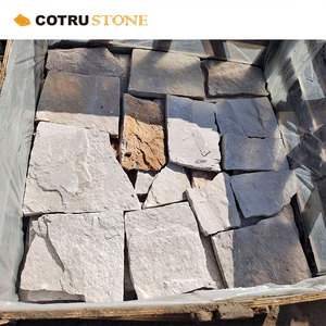 Design europeo moderno pietra arenaria bianca piastrelle in pietra naturale Modulare finitura superficiale pietra di coltura per la parete per alberghi - Product Image 4