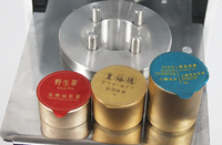 Machine de scellage thermique semi-automatique à 4 trous pour capsules de café et de boissons avec moteur à économie d'énergie