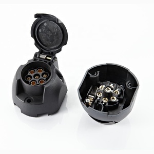 Chống sương mù chức năng 7 Pin Trailer ổ cắm Adapter phổ Phụ tùng xe tải 7 cách Trailer cắm 12V kéo 7pin Trailer kết nối - Product Image 1