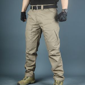 Pantalon tactique multi-poches de grande taille pour agents de sécurité urbains, noir, kaki, vert, coyote brun, DFP0308 - Product Image 1