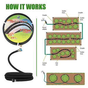 Diamètre intérieur 12mm/16mm Soaker tuyau Irrigation fuite Tube infiltration tuyau perméable arrosage drains pour arbre - Product Image 6