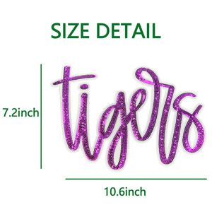 デザイナーパッチ服アルファベットカスタム刺繍文字スパンコールパッチ - Product Image 2