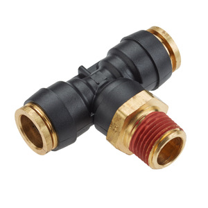 Xiangjia Machinery Brass Nylon T Connector 1/2 In Threaded Water Plumbing Fitting Rigid Pipe Joint - Product Image 1