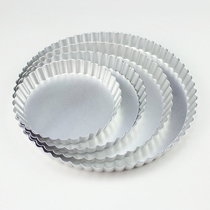 Bandeja para hornear panaderí<span class=keywords><strong>a</strong></span> Bandeja redonda de aluminio Tarta estriada Quiche Pan Pie Comida Pizza Bandeja para hornear - Product Image 2