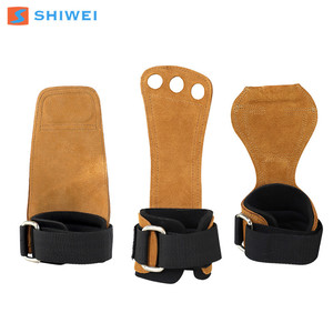 อุปกรณ์ป้องกันมือยกน้ำหนักหนังวัวแท้ ยี่ห้อ Shiwei สำหรับบาร์เบล วิดพื้น ฟิตเนส ถุงมือออกกำลังกาย สำหรับผู้ใหญ่และเด็ก - Product Image 2