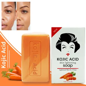 Factory Custom Papaya And Carrot Whitening Soap Carrot Soap Whitening Skin 250g Hydrates And Brighten Bar Soap